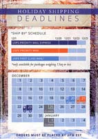 Holiday Shipping Deadlines