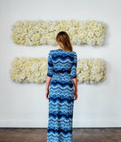 Marisol Wrap Maxi Dress Blue