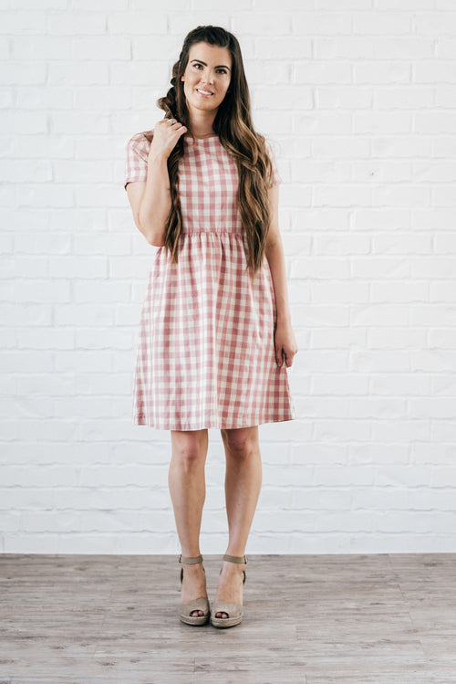 Kai Dress Pink & Cream
